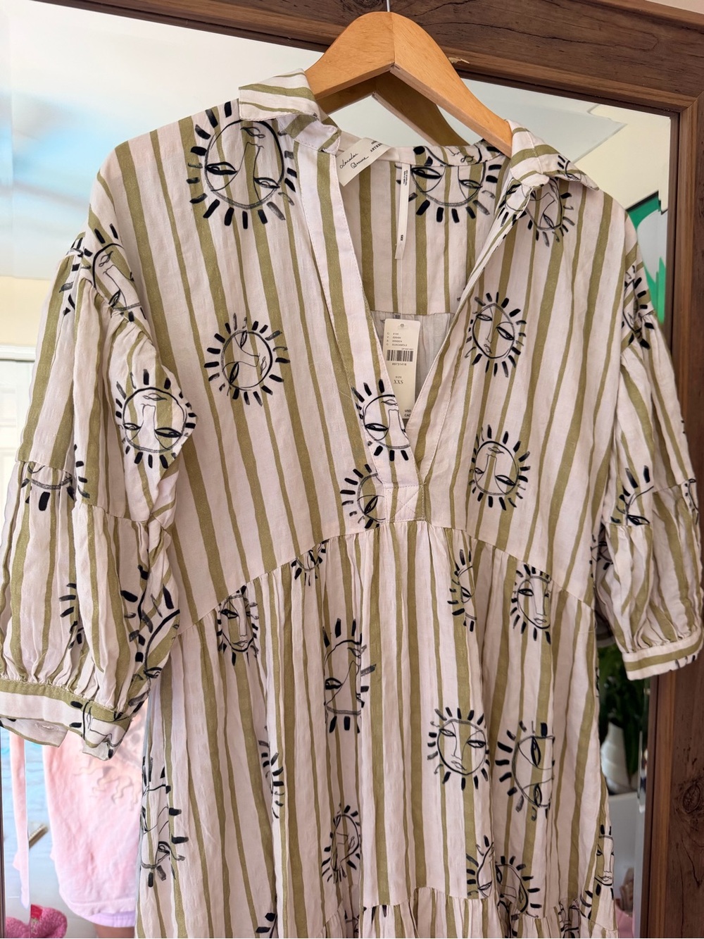 Anthropologie The LouLou Avenue Carolita Printed Tiered Shirt Dress - Picture 5 of 8
